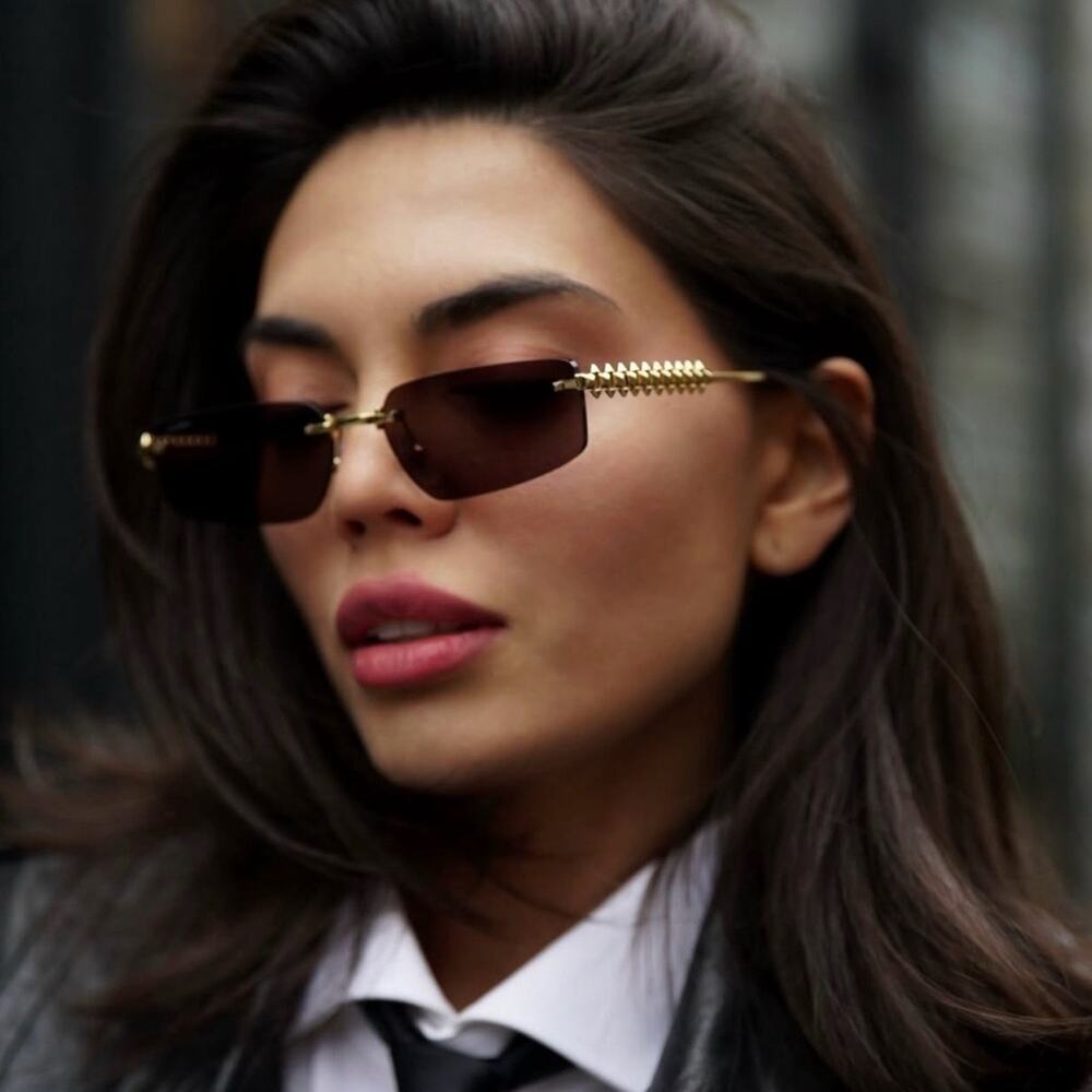 New! Cartier Gold and Smoke Sunglasses, CT0544S 002, Authentic